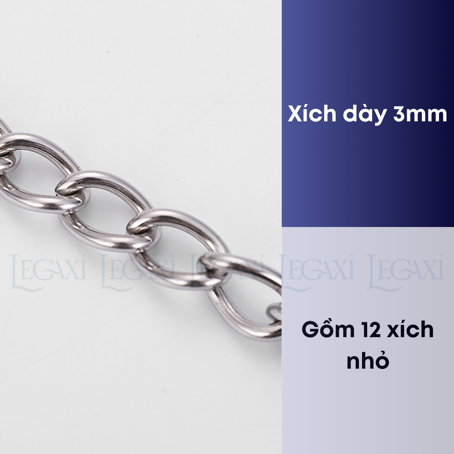 Chốt cửa dây xích, gài cửa chống trộm, khóa gài chặn cửa inox nhà ở, chung cư, phòng ngủ Legaxi