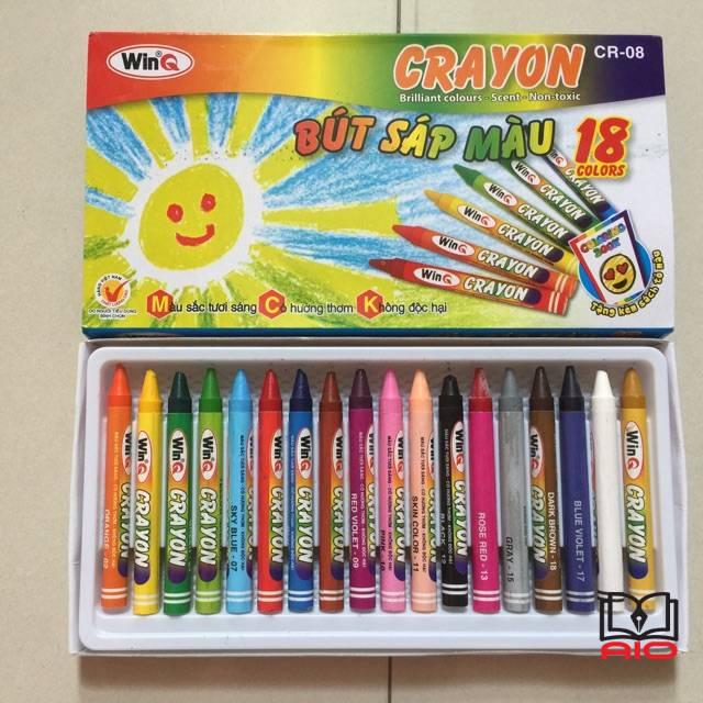 Sáp 18 màu WinQ CR-08 - CHÍNH HÃNG