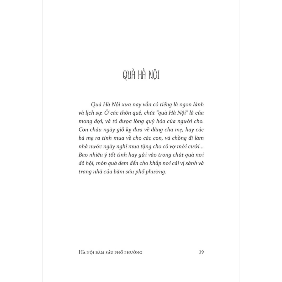 Hà Nội Băm Sáu Phố Phường (Tái bản 2019)