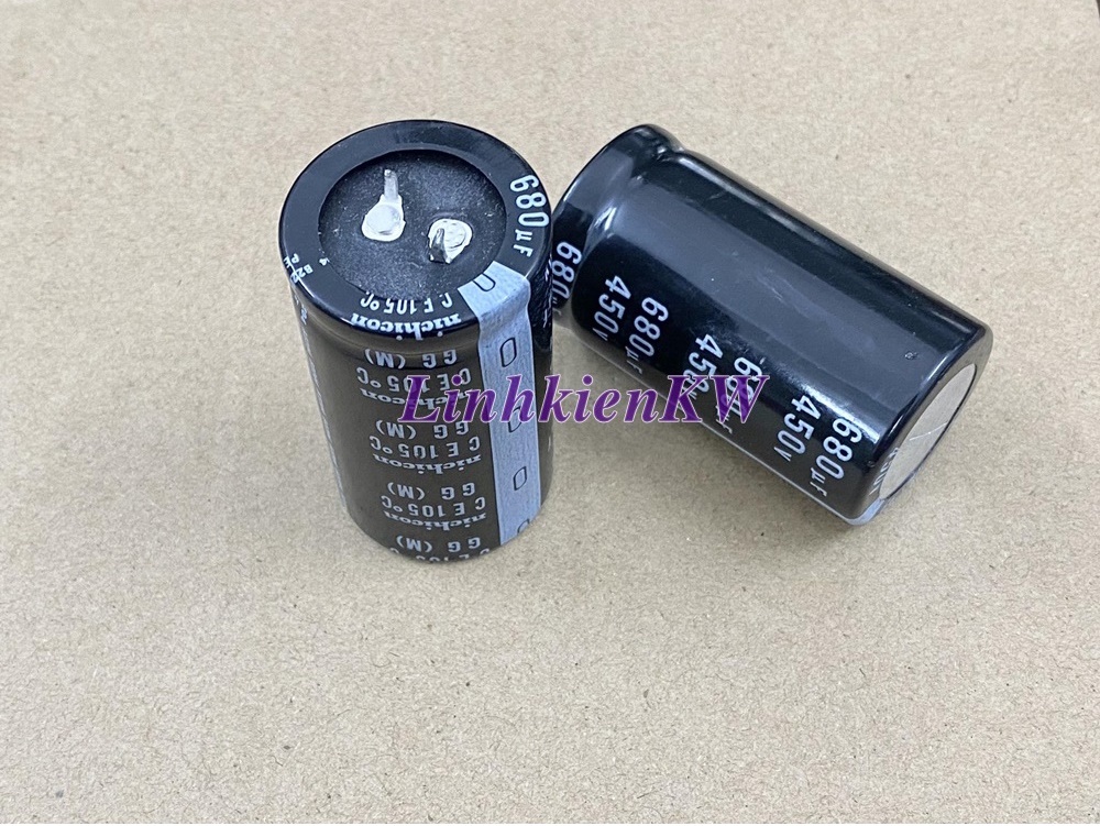 Tụ Hóa 680uf 450v Chân Cứng Nichicon Mới, Chính gốc 100%