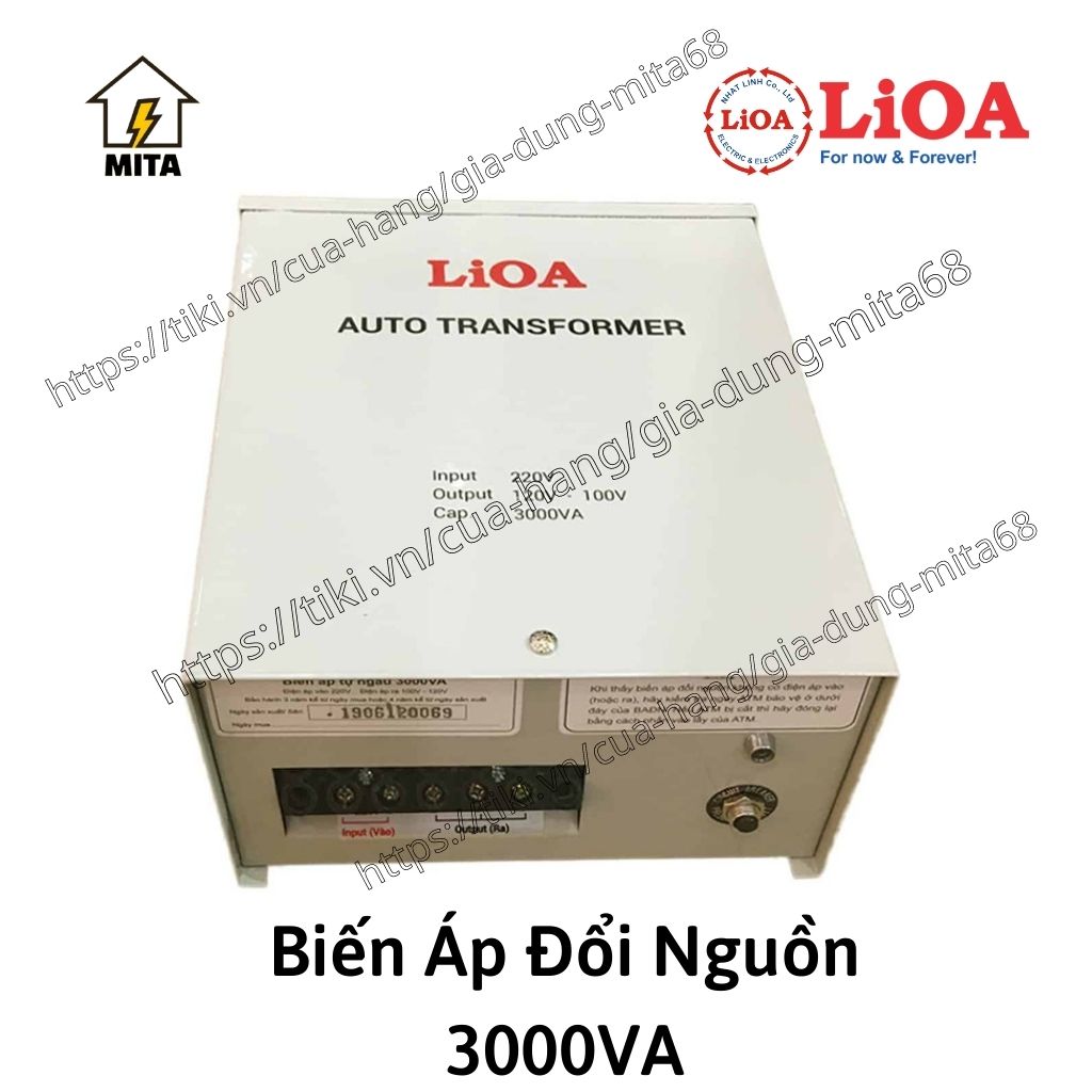 Biến Áp Đổi Nguồn Hạ Áp LIOA - Biến Áp Đổi Nguồn LiOA 3000VA - MITA