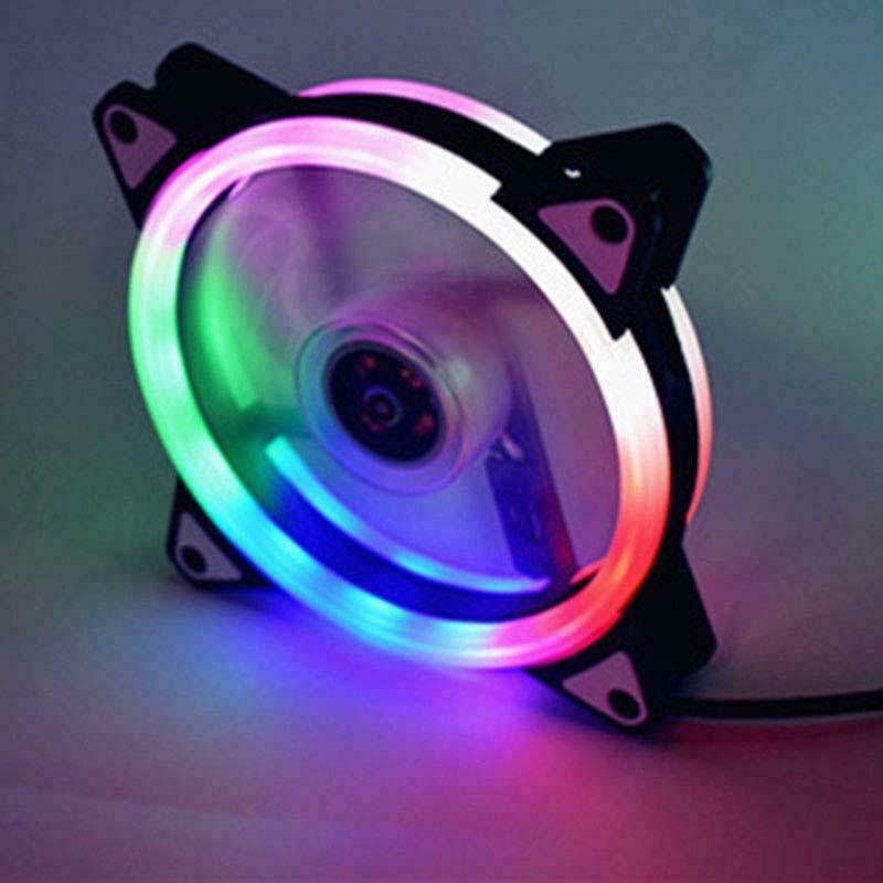 Bộ 5 Fan case Led RGB + Tặng Hub và Remote - Hàng Nhập Khẩu