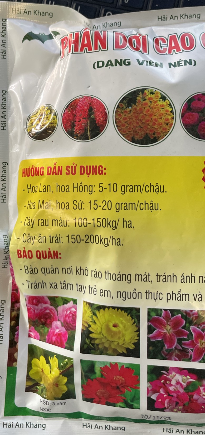PHÂN DƠI VIÊN NÉN CAO CẤP HAK gói 1kg
