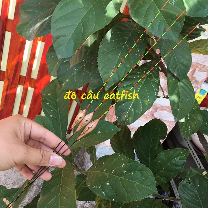 Bộ 3 Phao cỏ T-08 Câu Đài Chuyên Cá Chép, Rô và Cá Nhát Cao Cấp (KÈM 1 GHIM PHAO)
