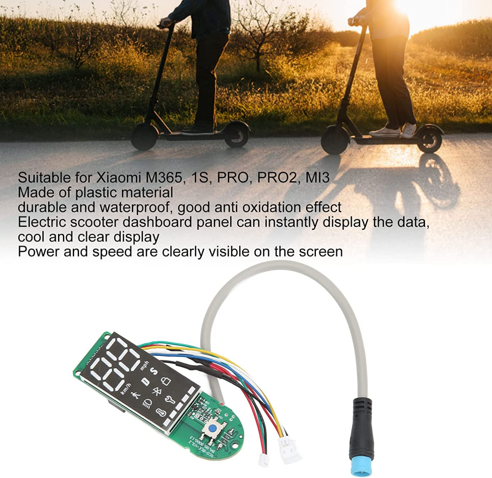 Các bộ phận thay thế bảng điều khiển bảng điều khiển xe tay ga điện cho Xiaomi M365/PRO/PRO2/MI3 Color: board with cover
