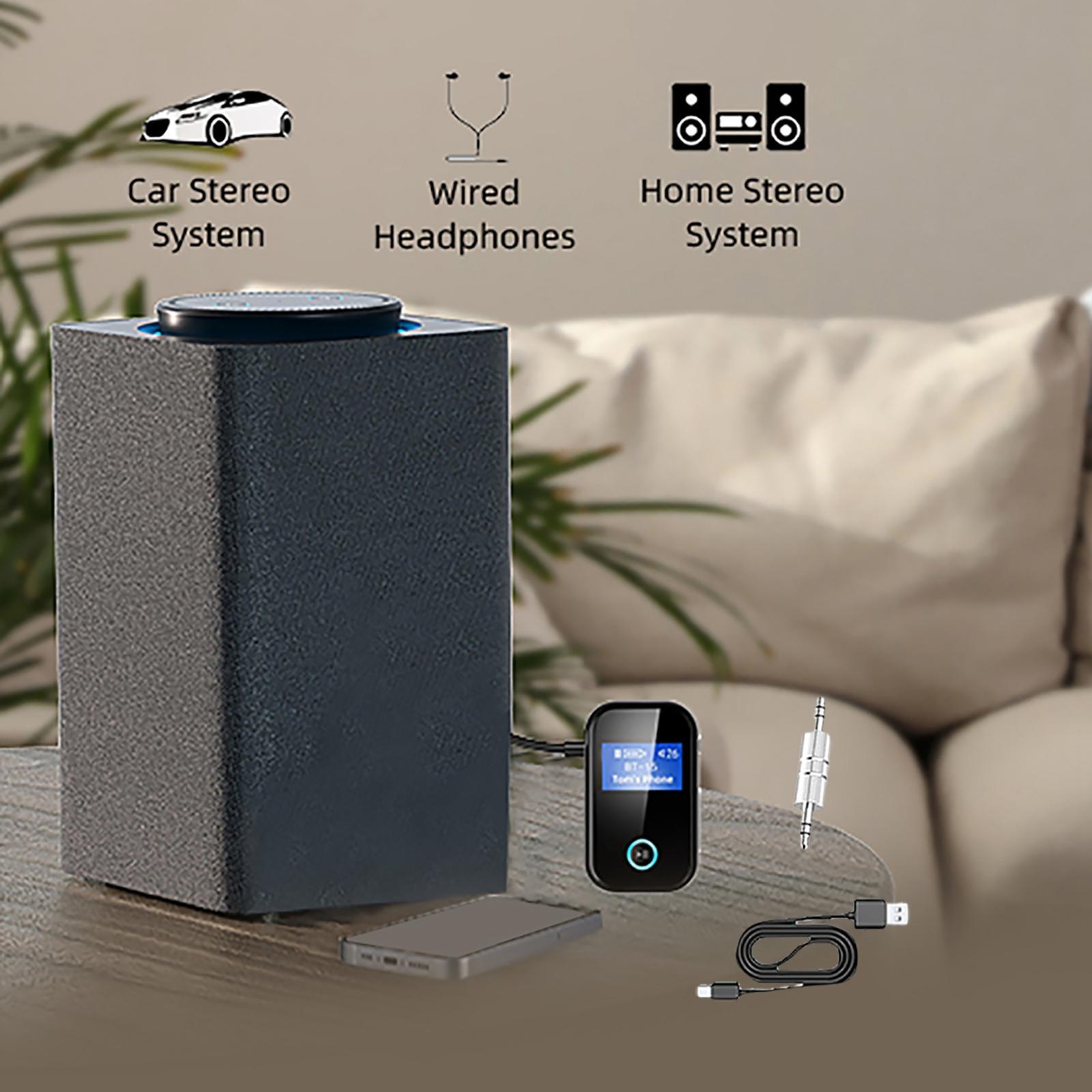 Portable Car Bluetooth Transmitter & Receiver TV PC Phone Speakers Car Kit