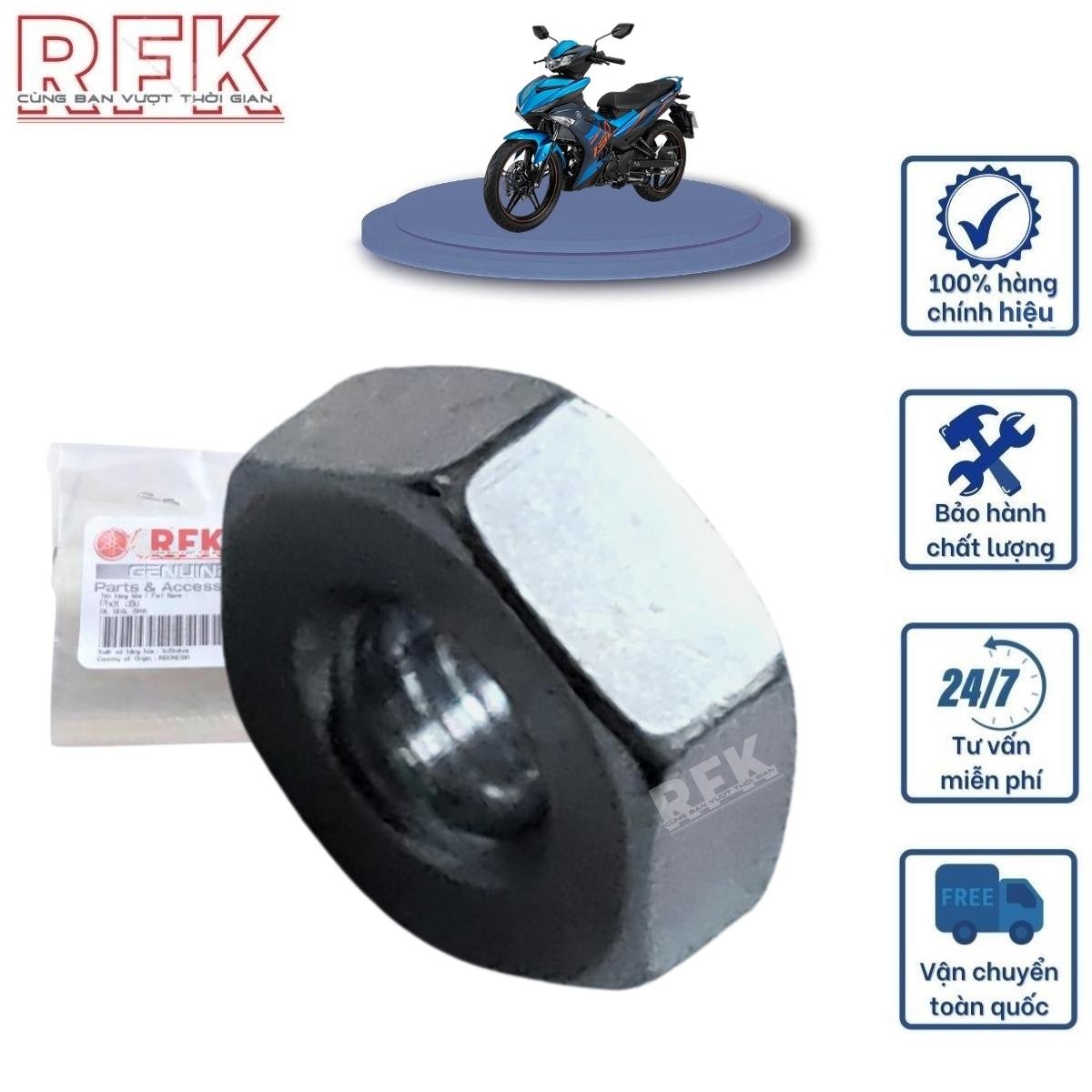 ỐC BÁT TĂNG SÊN DÙNG CHO XE YAMAHA CÔNG TY HOÀN THẠCH