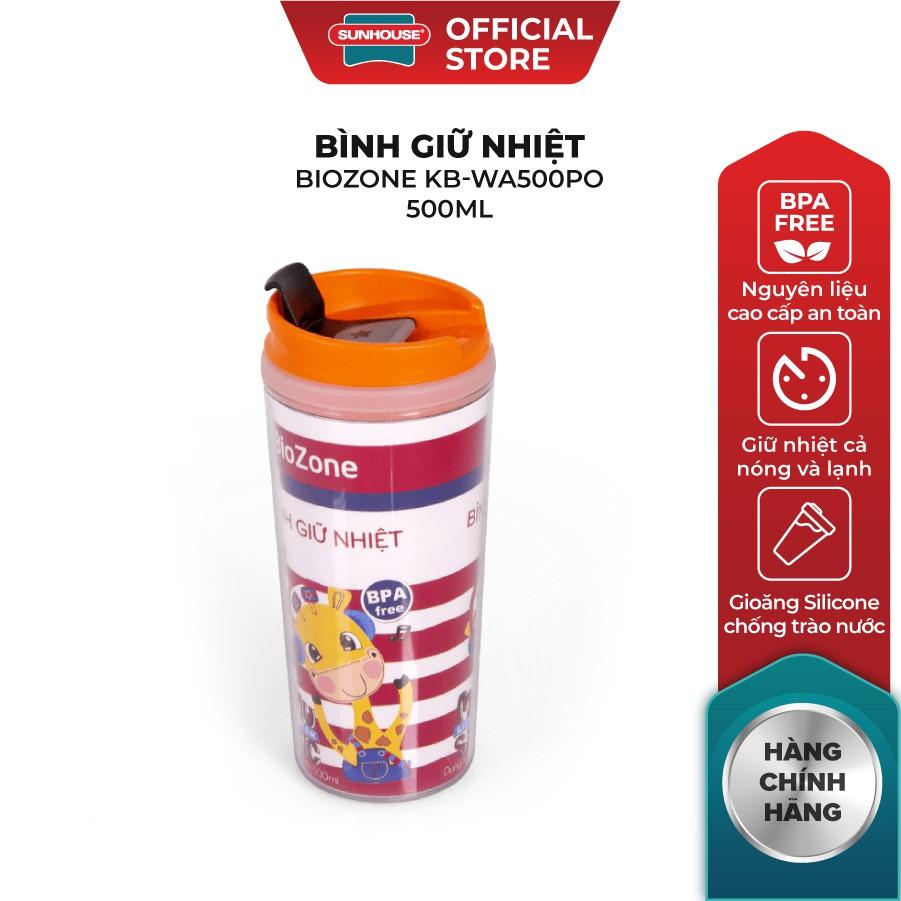 Bình Giữ Nhiệt BIOZONE KB-WA500PO Nắp Màu Cam 500 ml