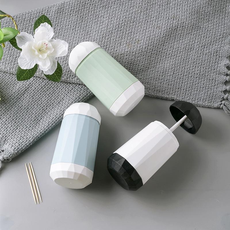 Hộp Đựng Tăm Xỉa Răng Dạng Nhấn Bằng Nhựa Thiết Kế Đơn Giản Sáng Tạo Cho Phòng Khách
