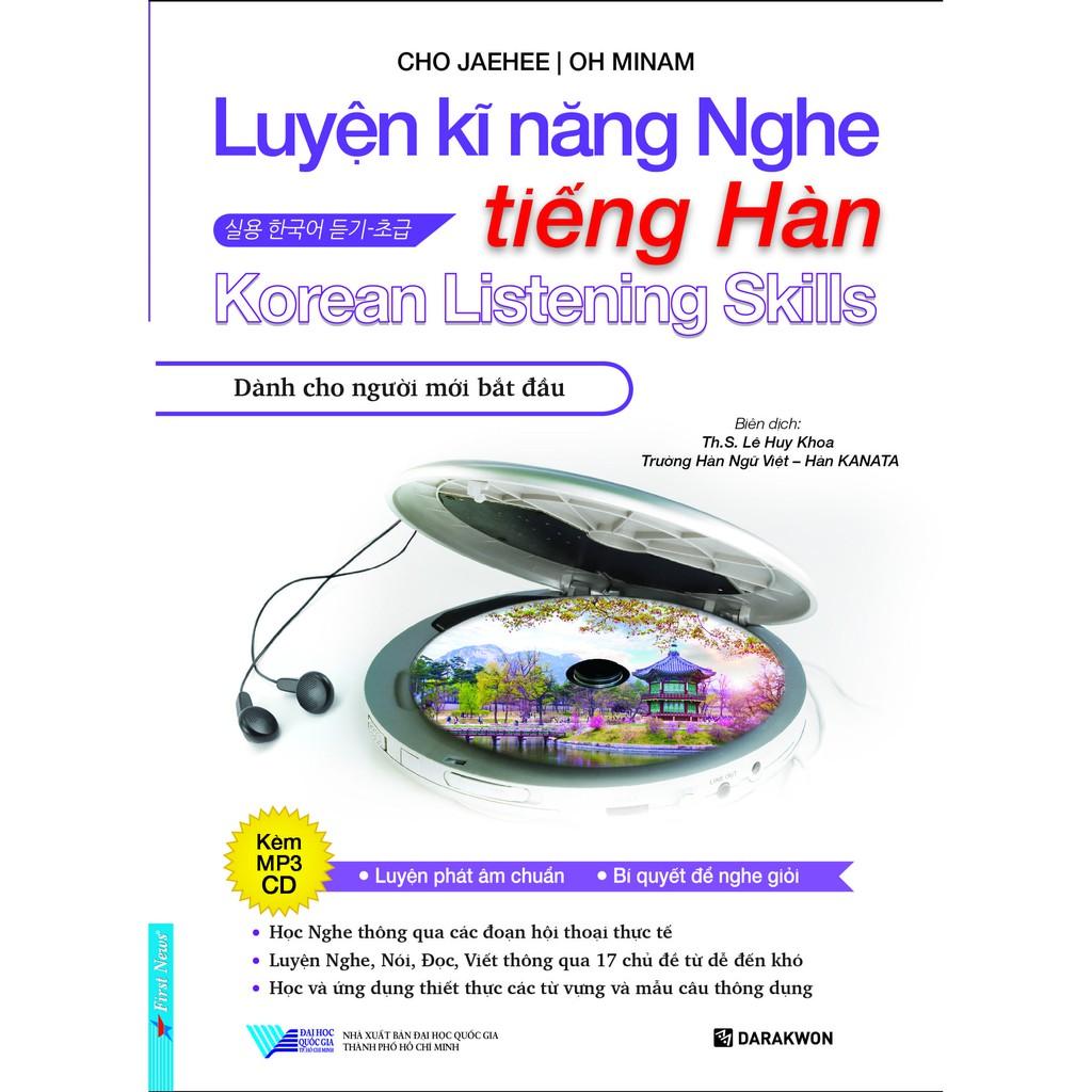Combo Luyện Kĩ Năng Nghe Tiếng Hàn + CD - Bản Quyền