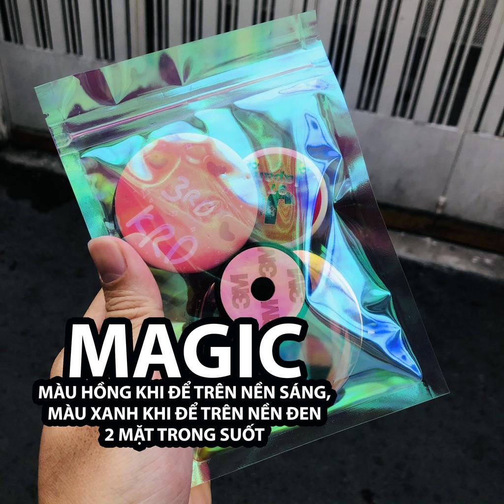 100 Túi zip hologram đựng goods, nail box, mỹ phẩm xinh xắn cute hột me kpop all stars