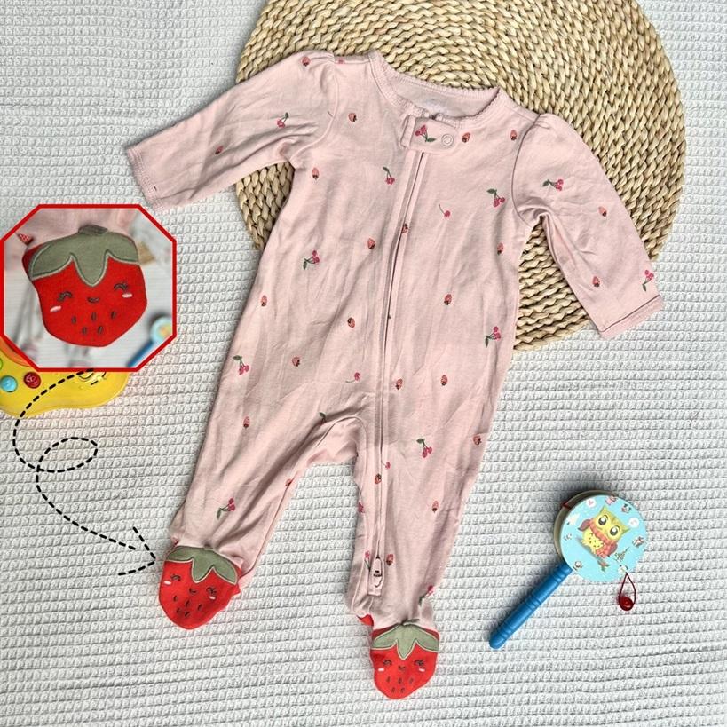 (0-9m) Body Liền Quần Ngủ Cotton Mềm Mịn HM/ Car..ter Cho Bé - Carter 6-9m / A2