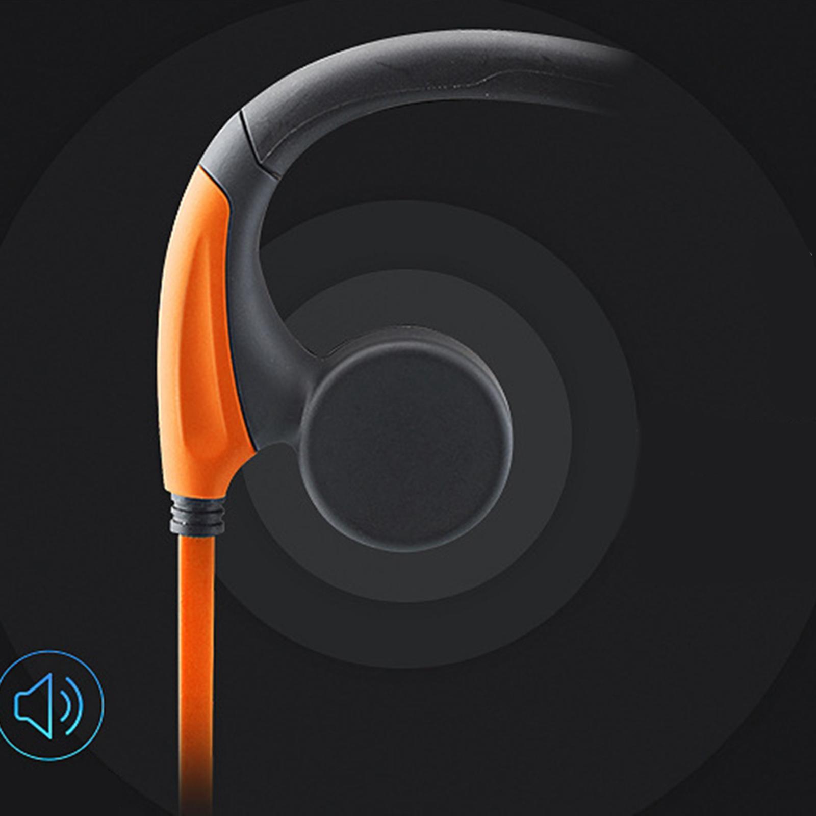 Bone Conduction Wired Headset Voice Control with Mic Neckband Headset Headphones Earphone for Running Sports Mobile Phones Game Music