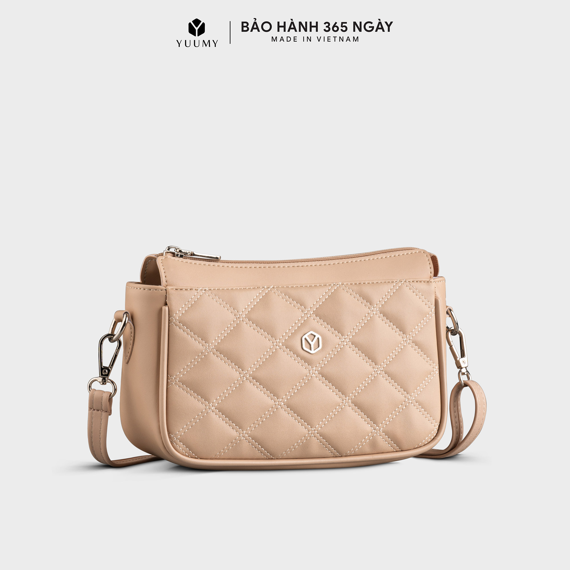 Túi Yuumy ( Thời trang nữ họa tiết trang trí size 22 - Túi đeo chéo da Seasand YN201 )
