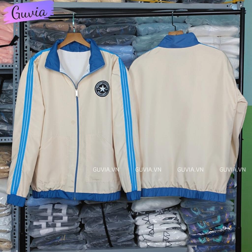 Áo Khoác Dù GATCREY 2 Lớp Form Rộng Nam Nữ Unisex, Áo Gió Bomber Bóng Chày Chống Nắng Ulzzang