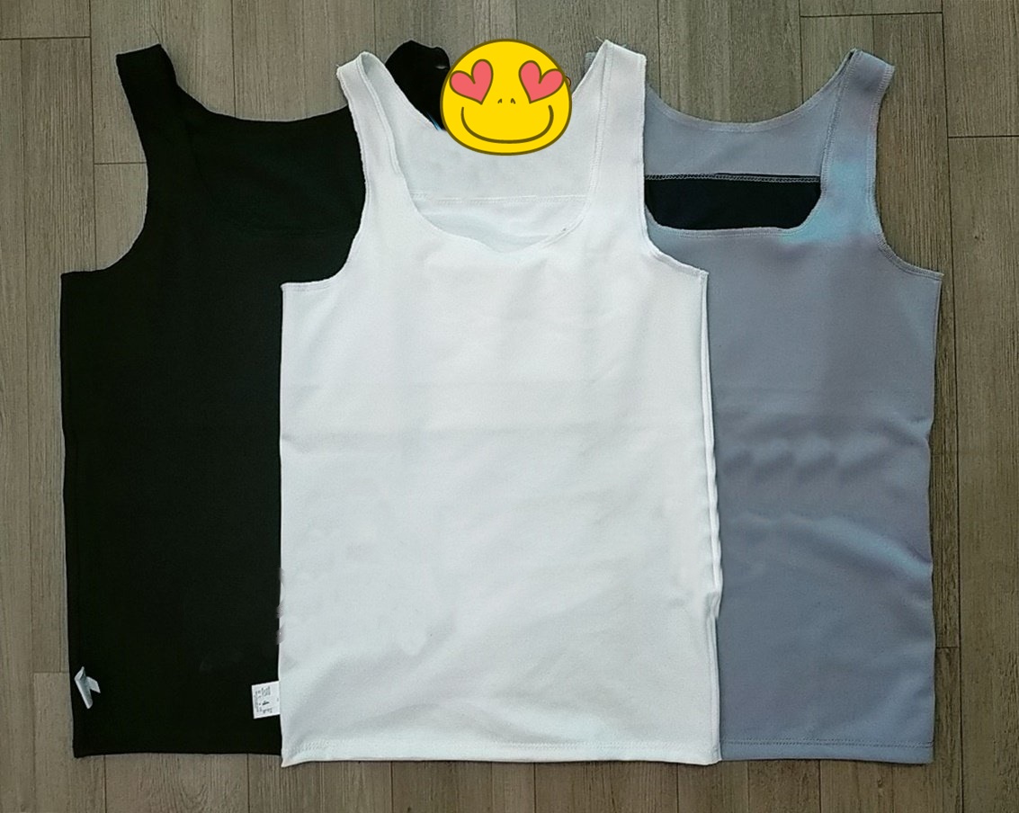 Áo nịt dáng dài không gài không dán Có gen, Viền / Không viền Tomboy Transguy