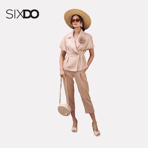 Áo Vest nữ linen ngắn tay SIXDO