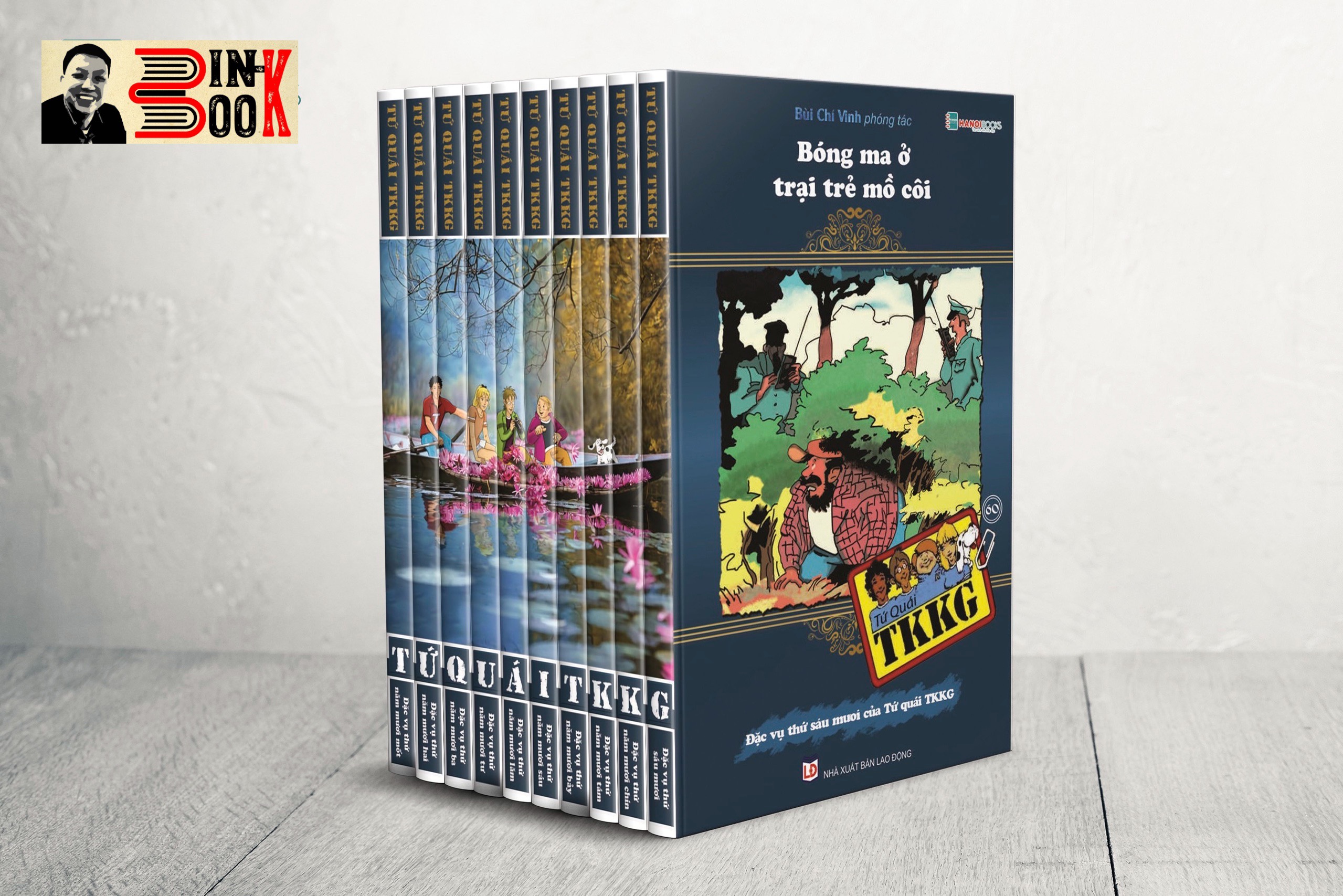 [Set 6 (tập 51 -60)] TỨ QUÁI TKKG - Bùi Chí Vinh phóng tác – Hanoibooks – NXB Văn học – bìa mềm