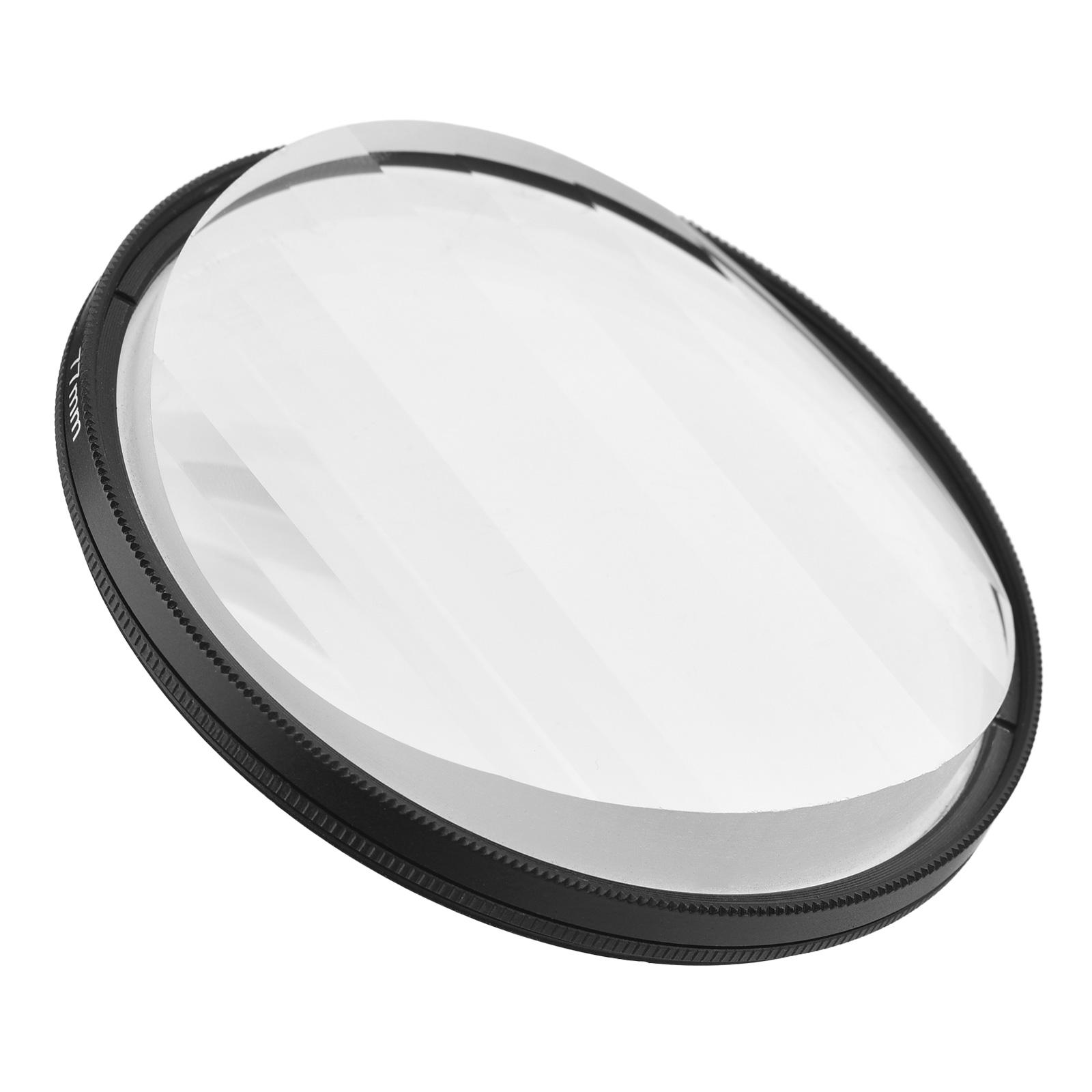 77mm Linear Glass Prism Lens Filter Professional Kaleidoscope Lens Filter Photography Accessory for DSLR Camera