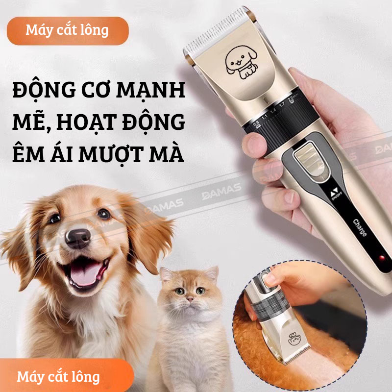 Tông Đơ Cắt Lông Chó Mèo Siêu Tiện Lợi Damas DH108V - Sản Phẩm Dành Cho Thú Cưng Nhà Bạn - Hàng Chính Hãng