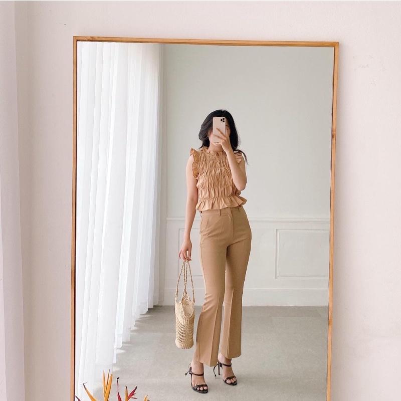 Quần ống hơi loe bass trousers