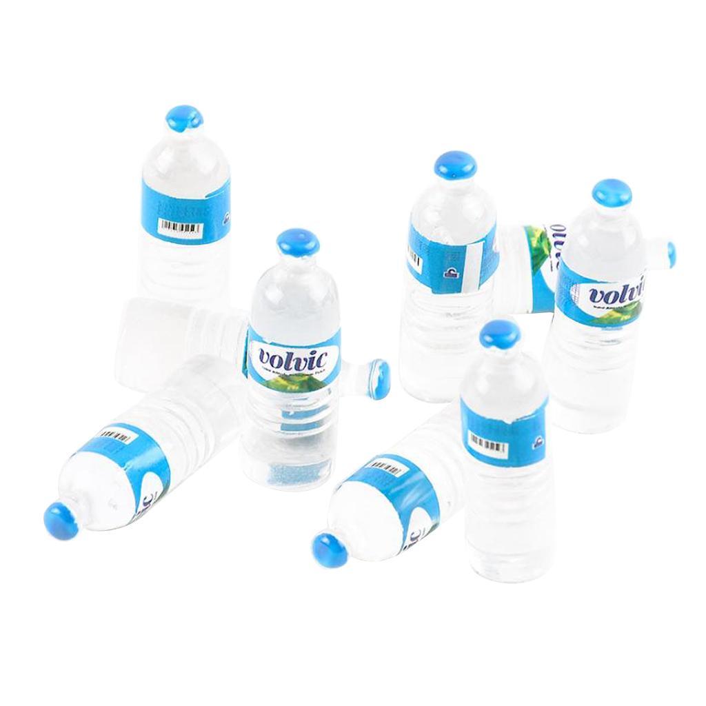 10pcs Mini Resin Craft Micro Landscaping Decor Water Bottles for Doll House