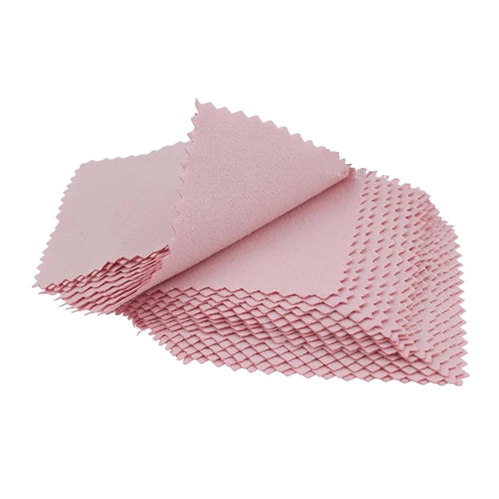 50PCS Jewelry Cleaning Polishing Cloth Fabric for Earrings Watch