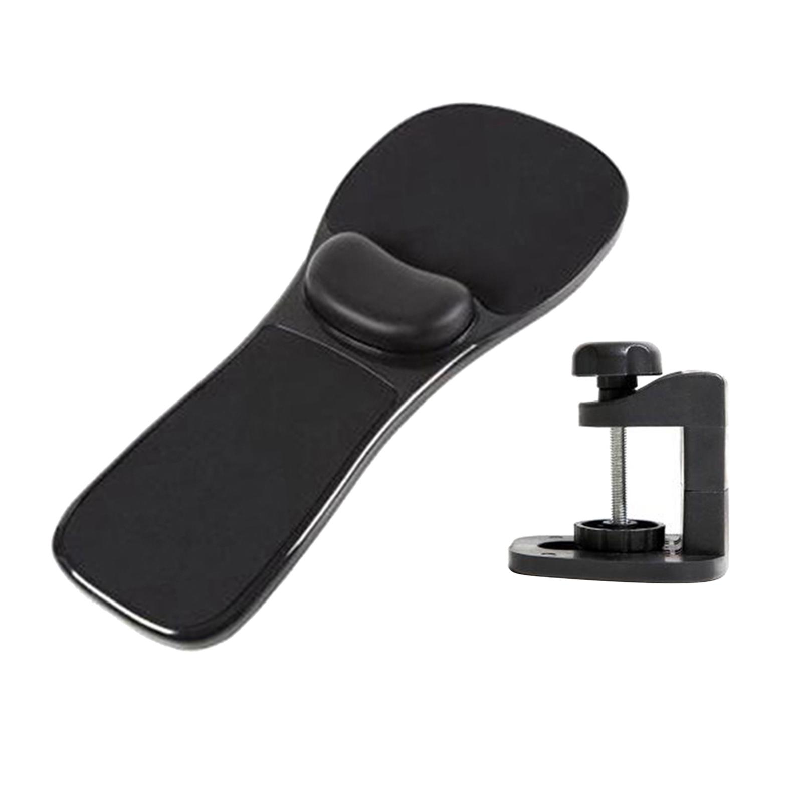 Ergonomic Computer Arm Rest Mouse Pad Wrist Cushion Attaches to Desk/Chair