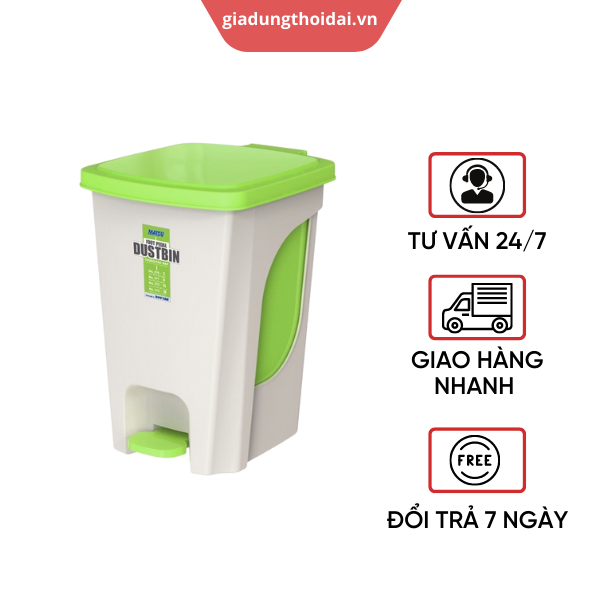 Thùng rác đạp Matsu mini - để văn phòng/ nhà vệ sinh