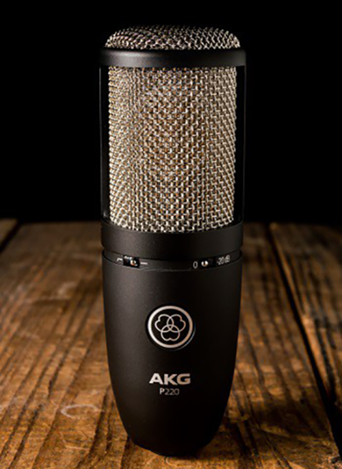 Micro thu âm AKG P220 - Mic thu âm cao cấp dành cho phòng thu, nhạc cụ, livestream chuyên nghiệp - Chính xác tuyệt đối, cắt tần tốt, lọc tạp âm tối ưu - Thiết kế sang trọng, chắc chắn - Kết nối với sound card, mixer, PC dễ dàng - Hàng chính hãng
