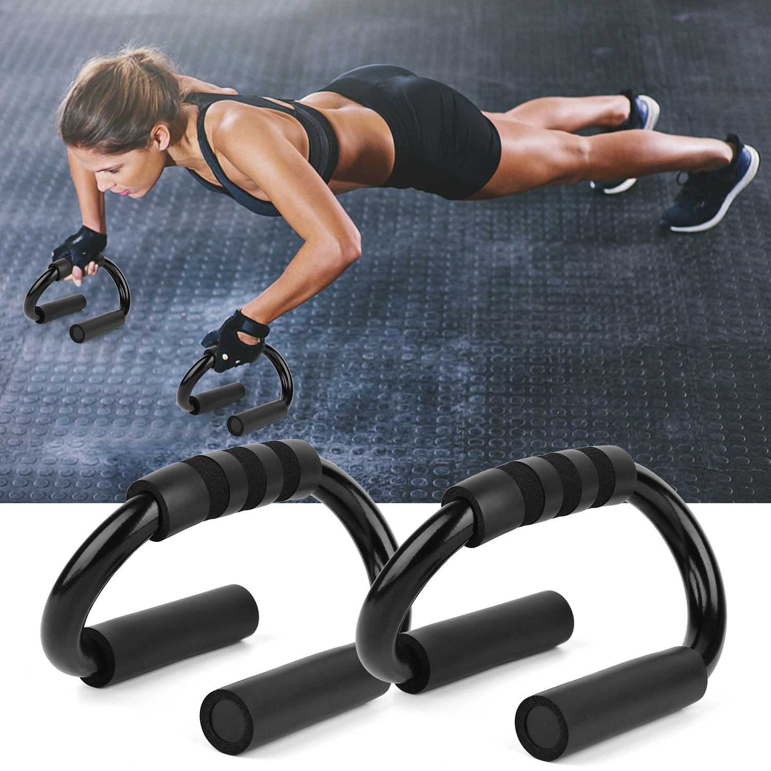 Bộ 8 dụng cụ con lăn tập bụng, dây nhảy, bánh xe lăn, đệm đầu gối ,thanh đĩa cho tập luyện