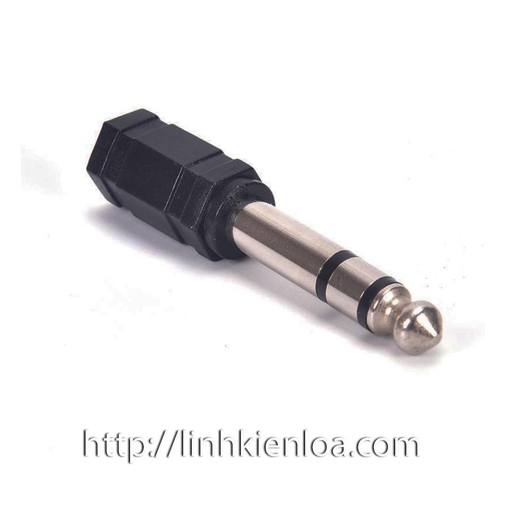 Jack chuyển từ 6.35mm sang 3.5mm Stereo - Jack nhựa