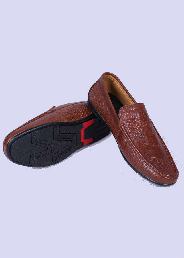 Giày Lười Nam Da Bò G153 - Nâu