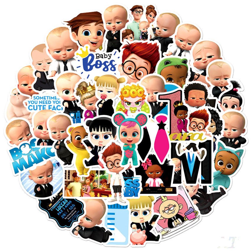 Set 30 Sticker The Boss Baby Nhóc Trùm Siêu Quậy