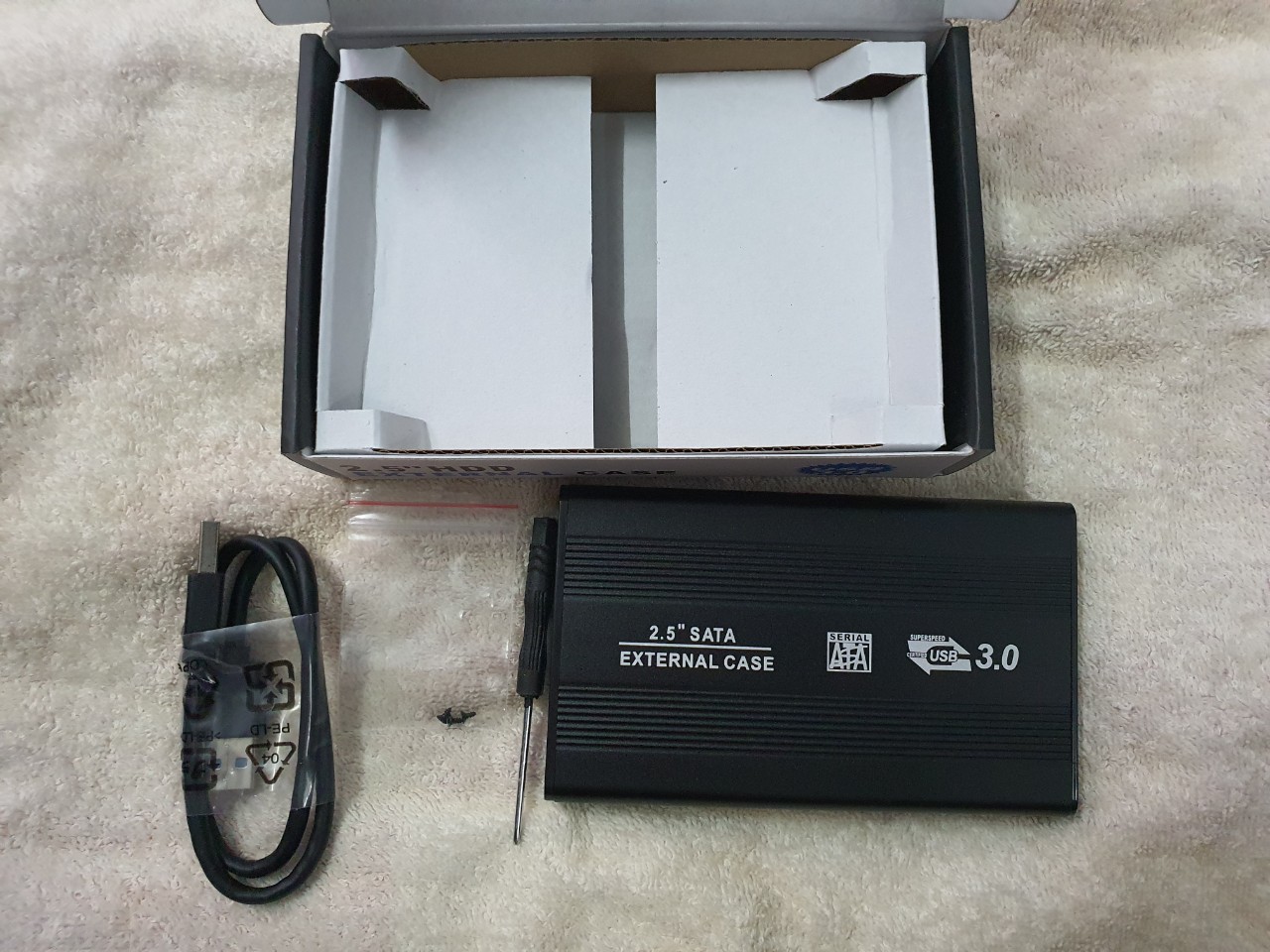 Hộp box đựng ổ cứng laptop 2.5inch External Case chuẩn USB 3.0 - Hàng chính hãng