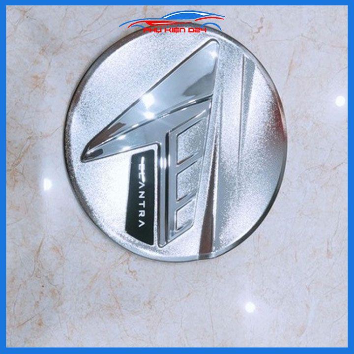 Ốp nắp bình xăng Elantra 2023-2024 mạ crom bảo vệ chống trầy trang trí ô tô