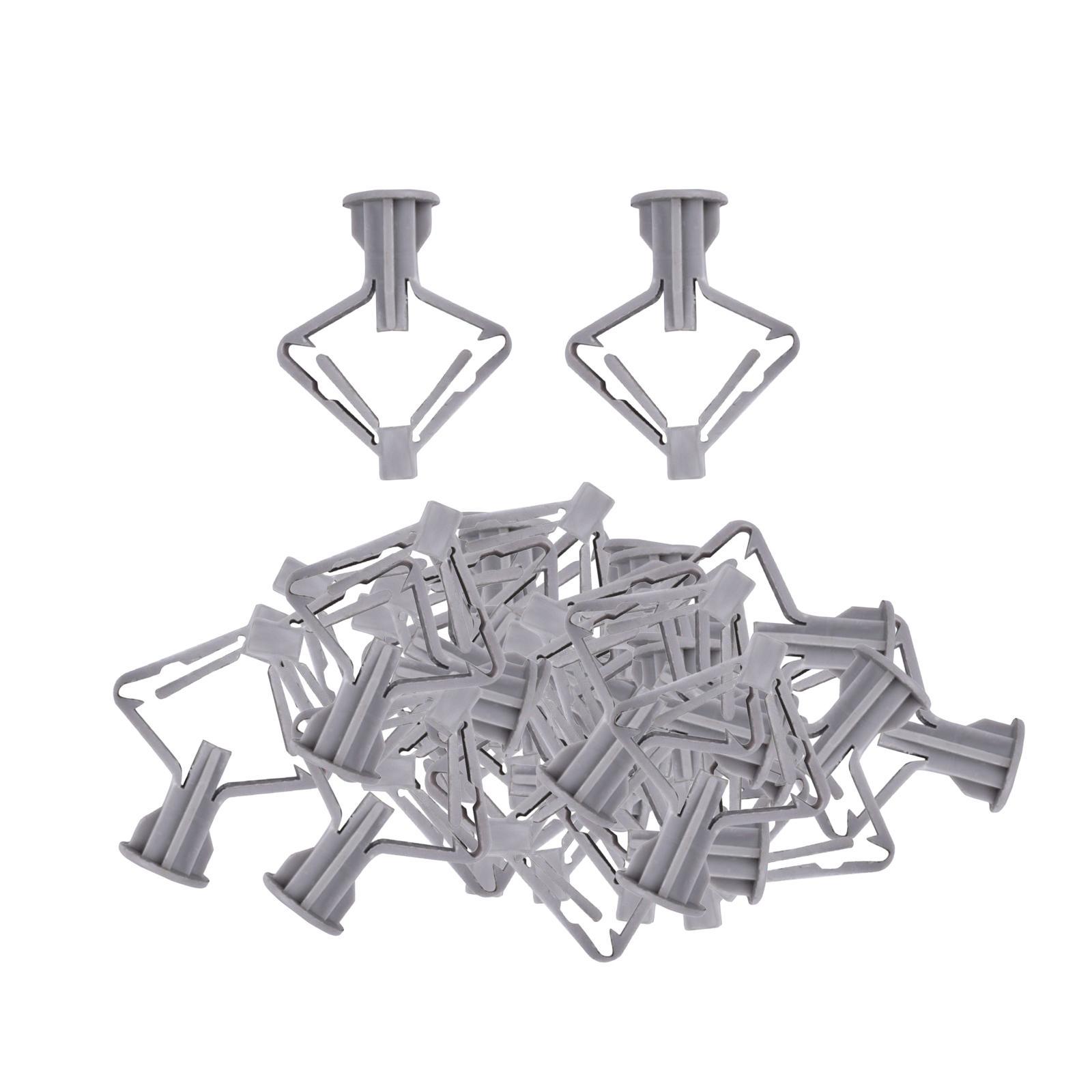 100Pcs Plasterboard  Screws, Drywall Cavity Wall Fixings Screws Fastener, Expansion Tube Wall Installation Fastener for Lamp Installation