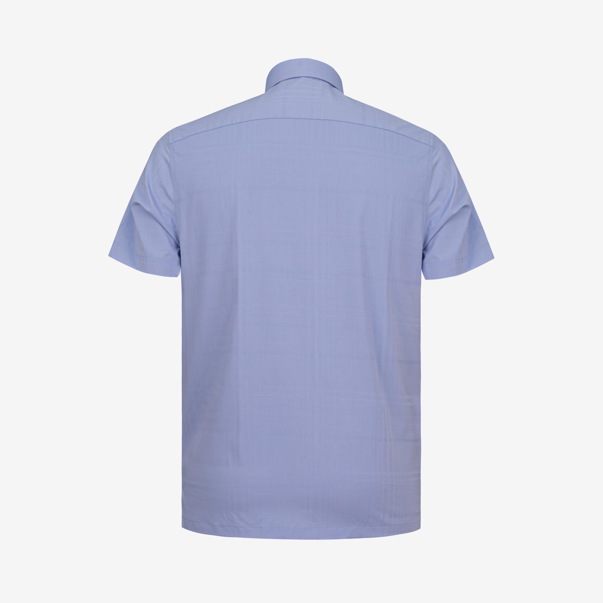 Áo sơ mi nam KHATOCO Tailor Fit ngắn tay A1MN498T2-CNCR740-2703-N