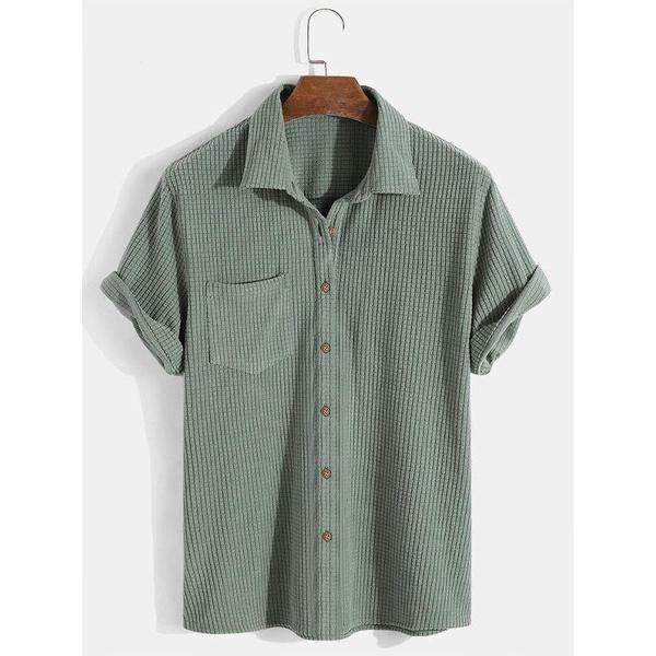 Áo sơ mi tay ngắn Cotton dệt - Ranh giới của sự tối giản, tinh tế - Polo Rafic