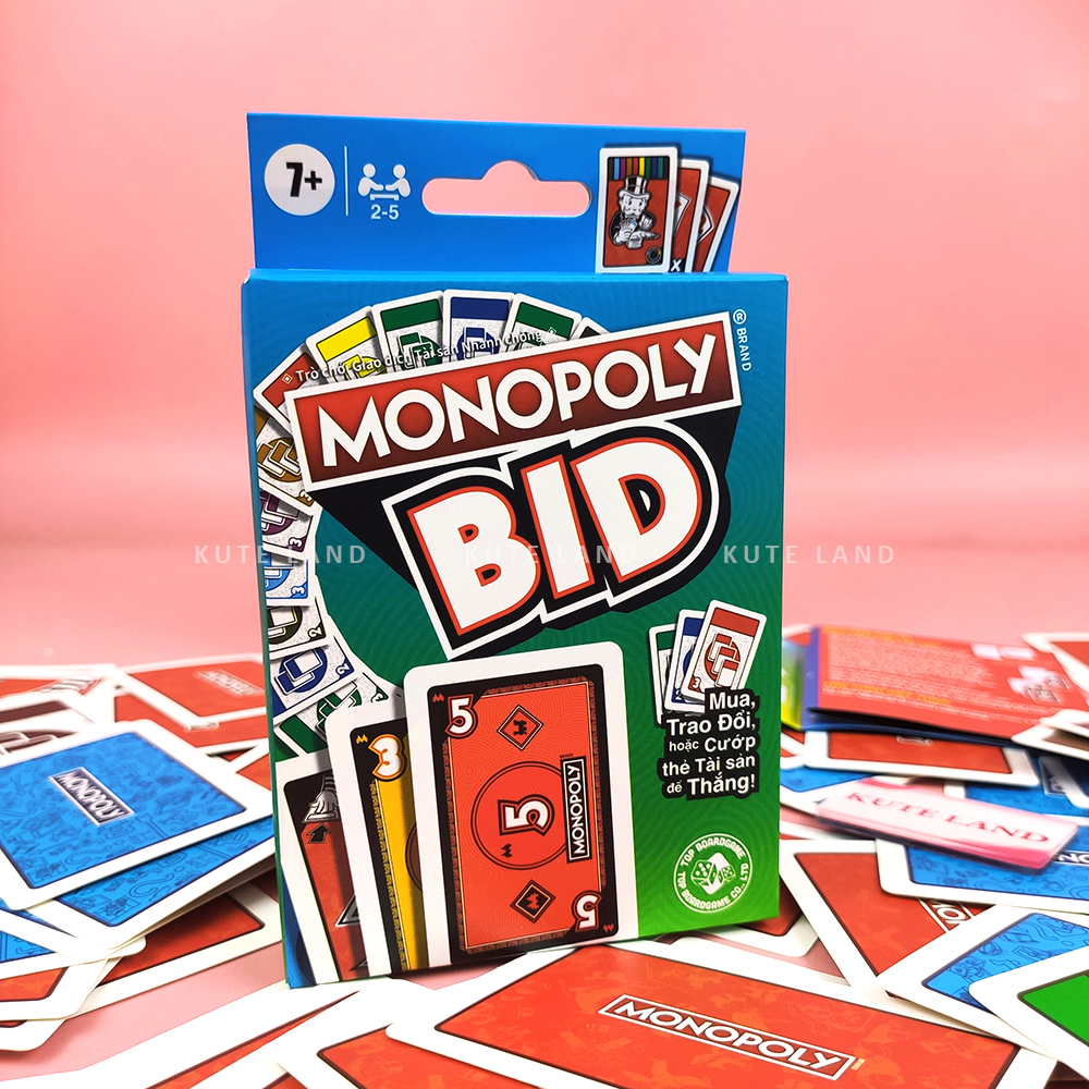 [Bản Cao Cấp] Bộ Bài Tỷ Phú Monopoly BID Phiên Bản 110 thẻ bài Tiếng Việt BID Cards Game