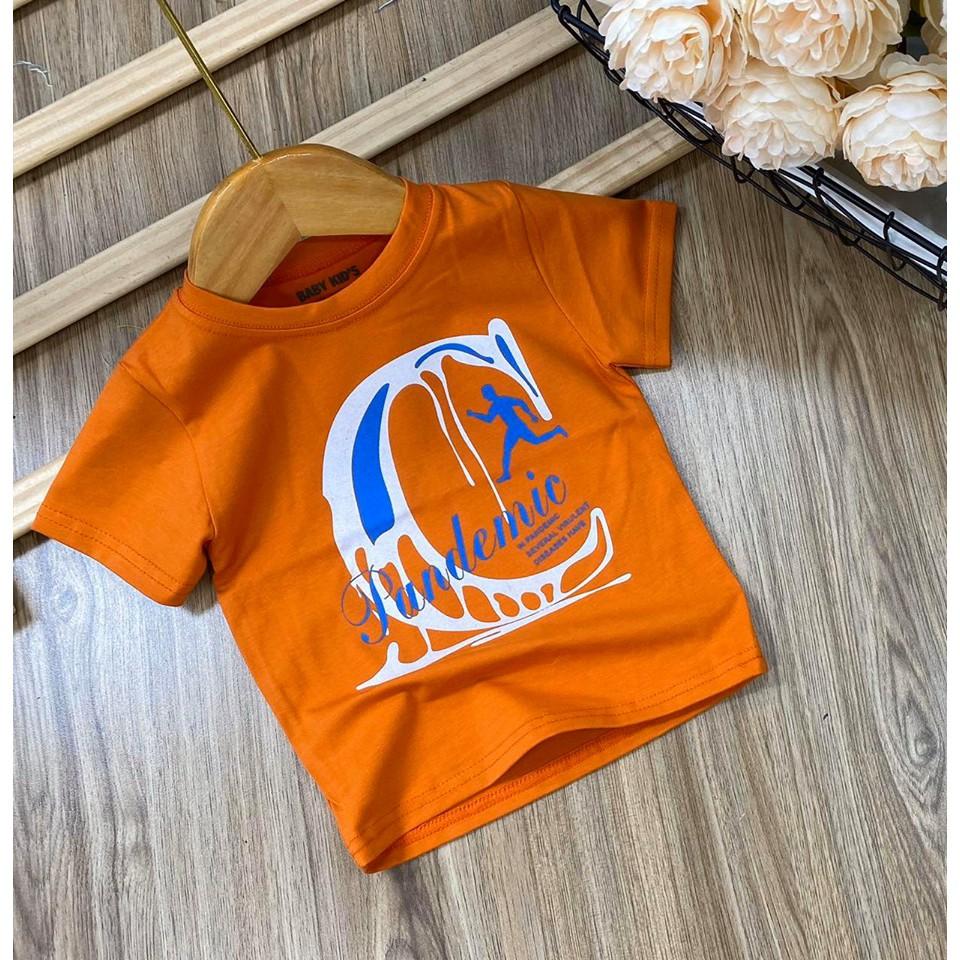 Áo thun cotton in chữ C cho bé