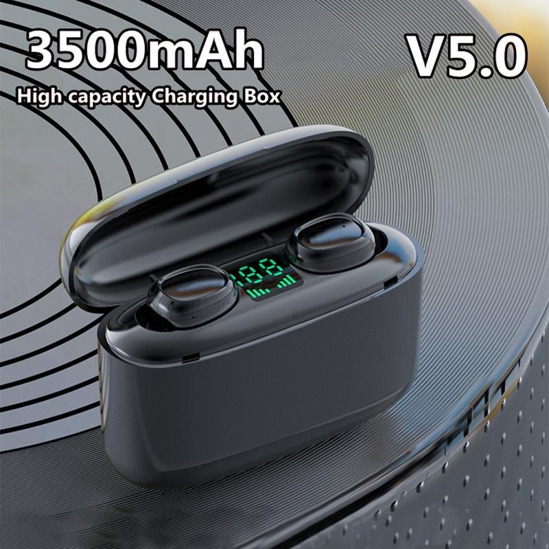 TWS Bluetooth Chủ Động Loại Bỏ Tiếng Ồn Thể Thao Tai Nghe HiFi Stereo Tai Nghe Nhét Tai Không Dây Tai Nghe Có Micro