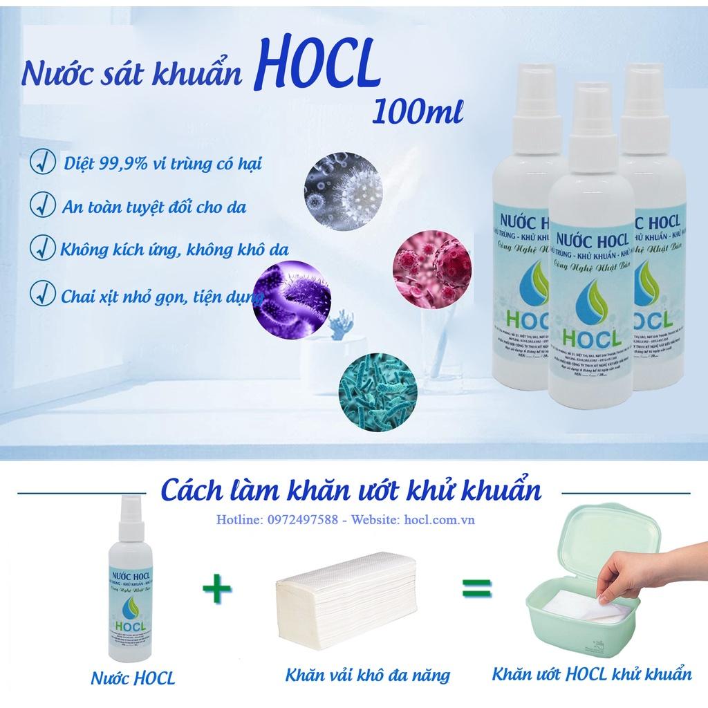 Chai xịt khử trùng sát khuẩn HOCL 100ml