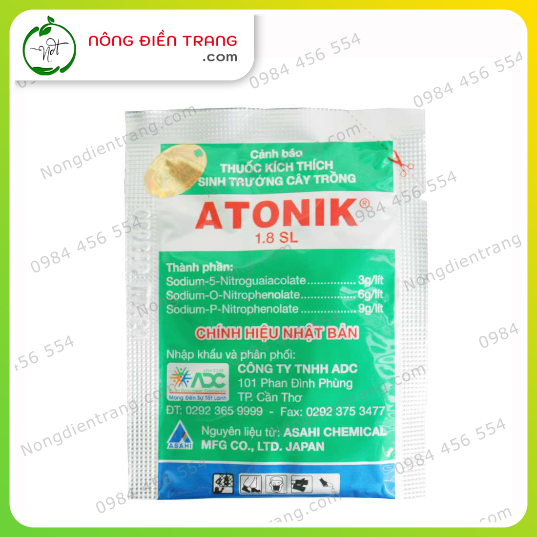 ATONIK 1.8 SL Kích thích sinh trưởng cây trồng - Gói 10ml - VTNN Nông Điền Trang