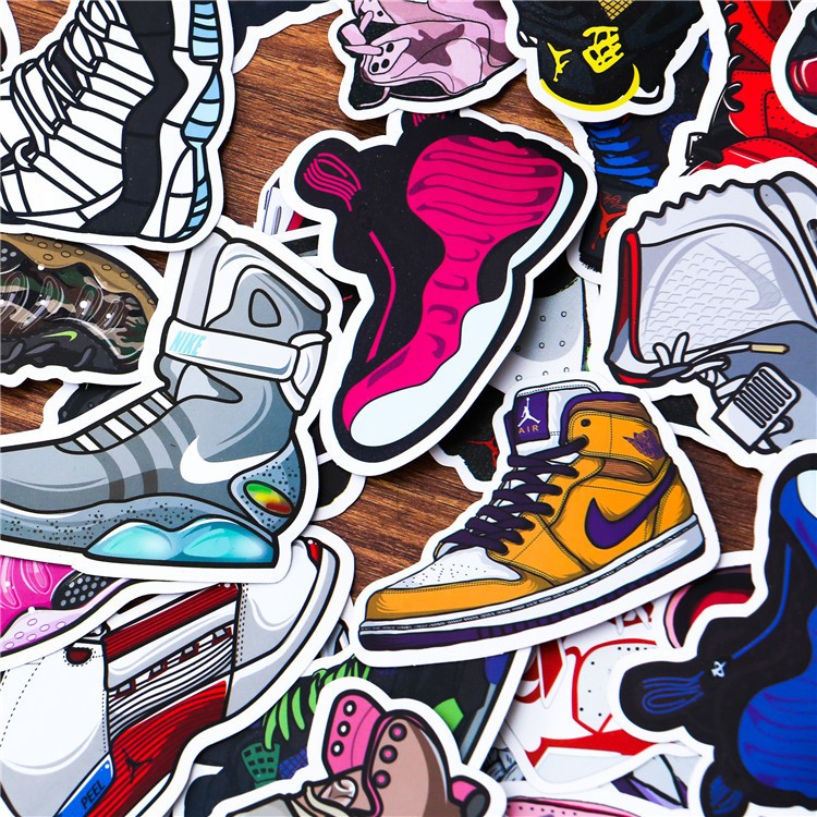 Set 60 Sticker SNEAKER ảnh ép lụa