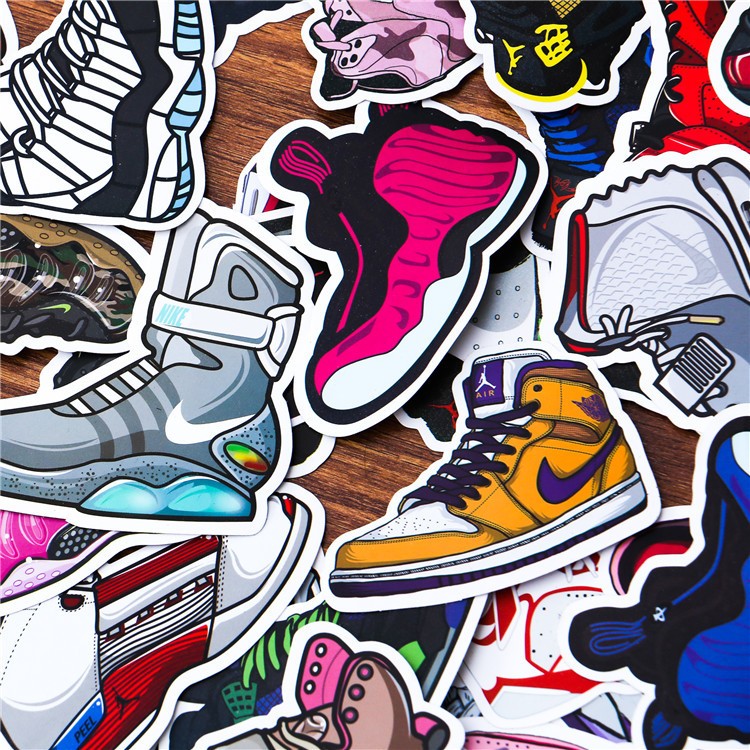 Set 30 Sticker SNEAKER ảnh ép lụa
