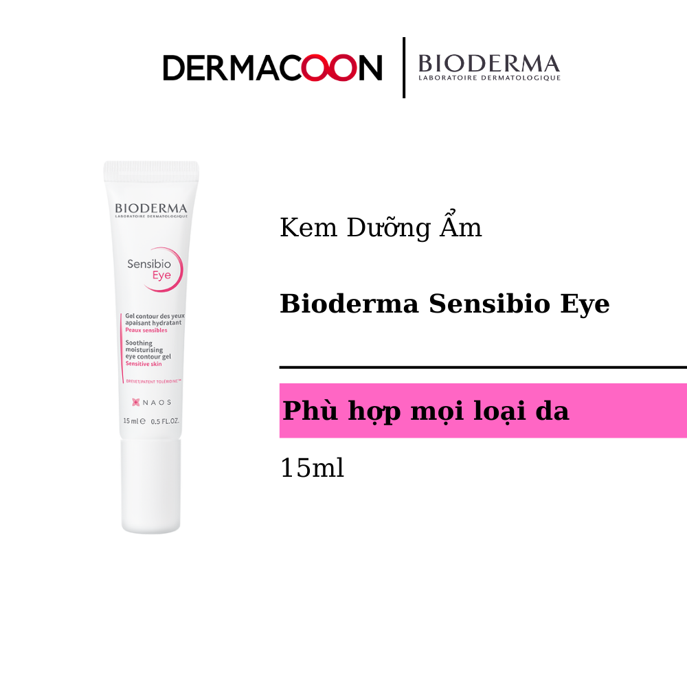 Gel Dưỡng Ẩm Giảm Bọng Mắt Bioderma Sensibio Eye - 15ml