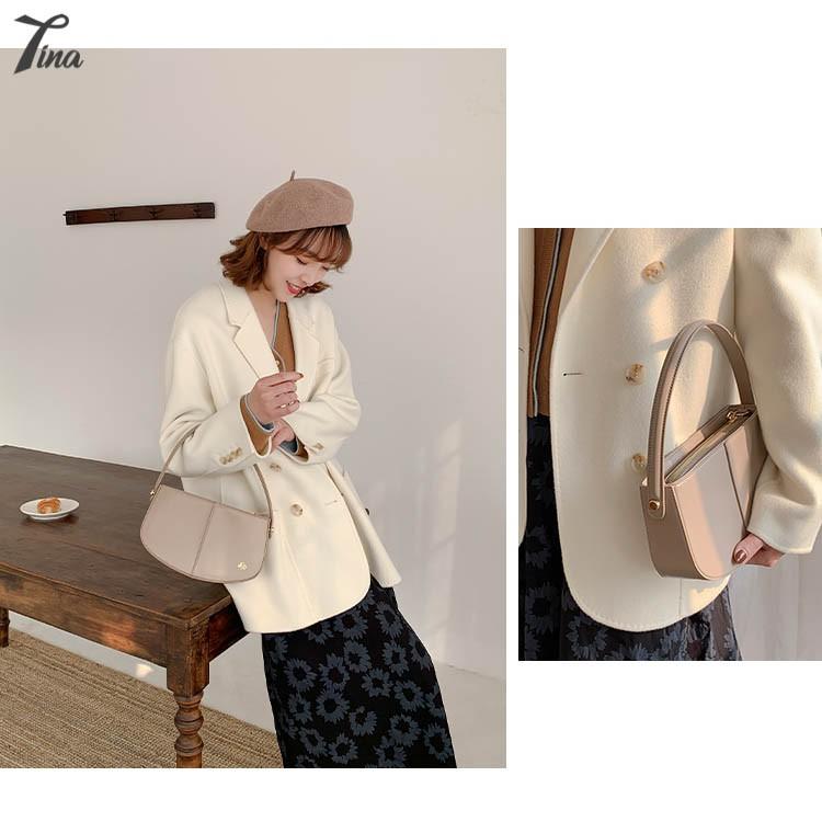 Túi cầm tay nữ Micocah Saddle 2021 thiết kế đơn giản, có dây đeo chéo