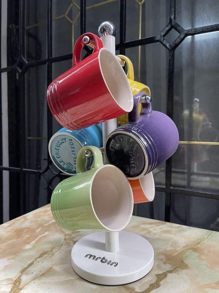 Giá treo cốc mrbin UK Tina màu trắng kem Retro Hàng chính hãng