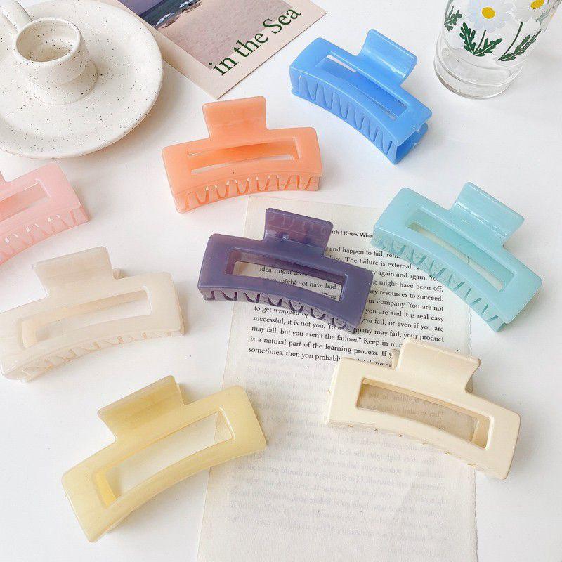 Kẹp tóc kiểu dáng đơn giản chất liệu acrylic giao màu ngẫu nhiên